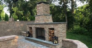 Professional Pavers Fireplace Design